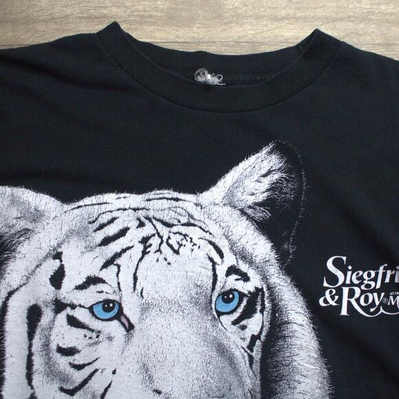 Siegfried & Roy Shirt Mirage Casino Rare Vintage Graphic Tee 90s Magic Size XLT - Picture 3 of 5